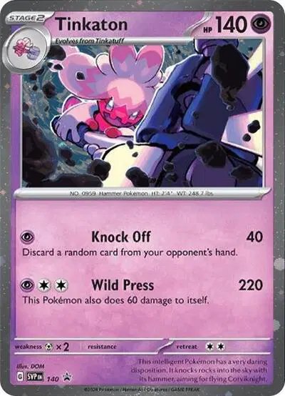 Tinkaton (Cosmo Holo) — Scarlet & Violet Promo 140