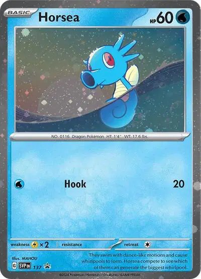 Horsea (Cosmo Holo) — Scarlet & Violet Promo 137