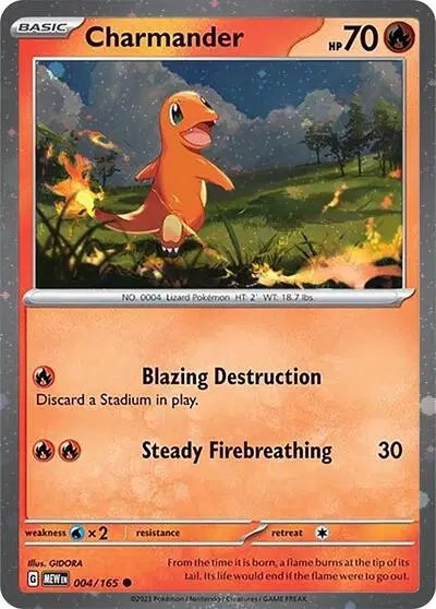 Charmander (Cosmos Holo) — Scarlet & Violet Promo 004/165