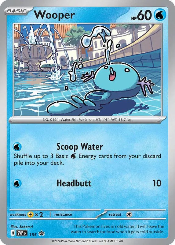 Wooper — Scarlet & Violet Promo 155