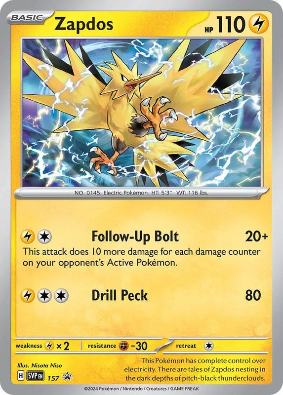 Zapdos — Scarlet & Violet Promo 157