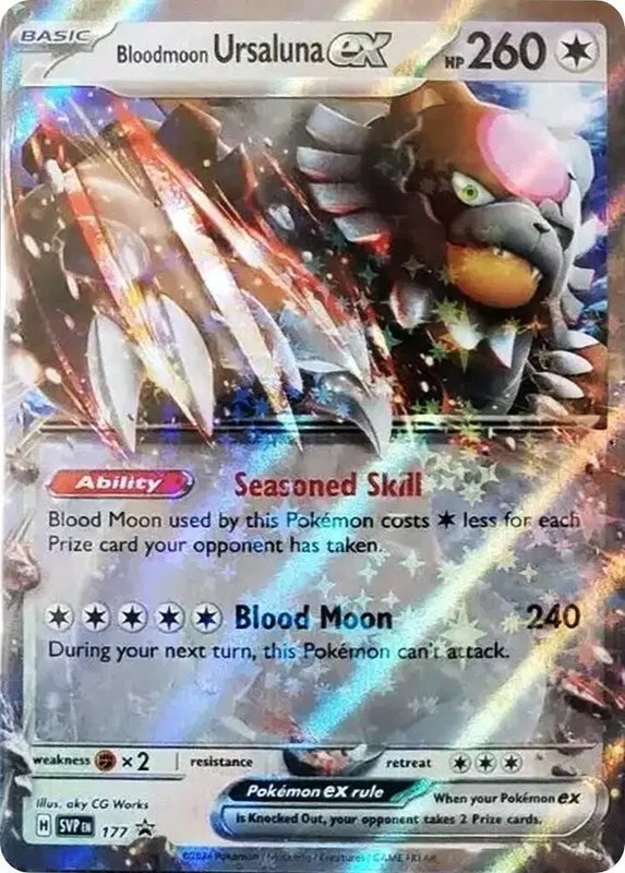 Bloodmoon Ursaluna ex — Scarlet & Violet Promo 177