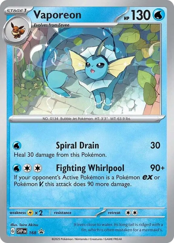 Vaporeon — Scarlet & Violet Promo 168