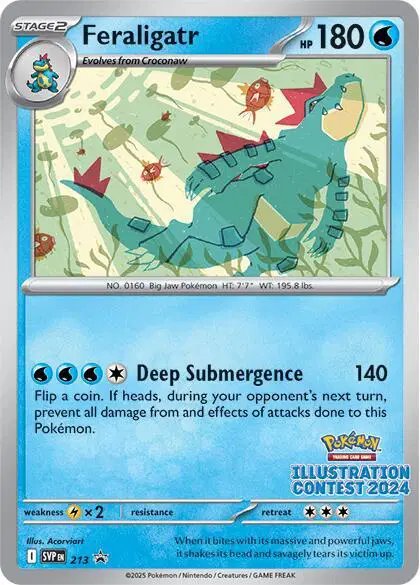 Feraligatr (Illustration Contest 2024) — Scarlet & Violet Promo 213