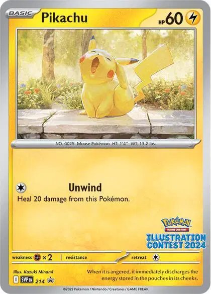 Pikachu (Illustration Contest 2024) — Scarlet & Violet Promo 214