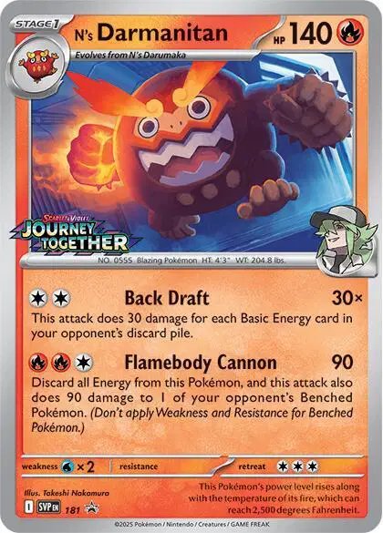N's Darmanitan (Prerelease) — Scarlet & Violet Promo 181