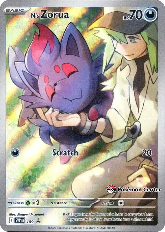 N's Zorua (Pokemon Center Exclusive) — Scarlet & Violet Promo 189
