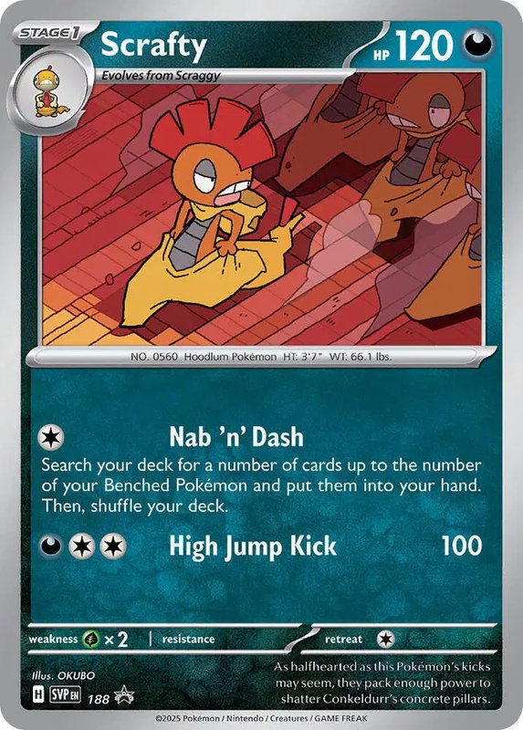 Scrafty — Scarlet & Violet Promo 188