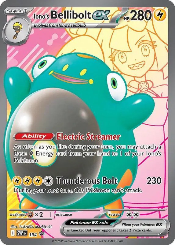 Iono's Bellibolt ex — Scarlet & Violet Promo 194