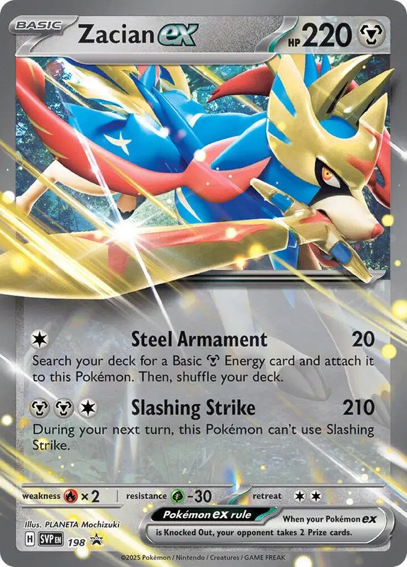 Zacian ex — Scarlet & Violet Promo 198