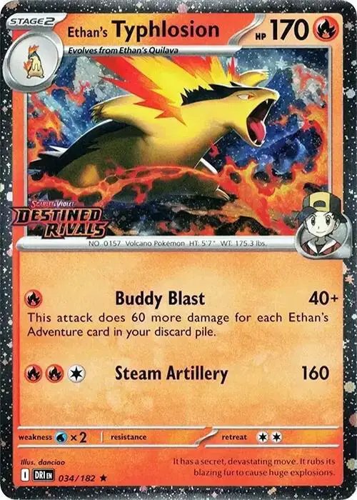 Ethan's Typhlosion (Prerelease) — Scarlet & Violet Promo 034/182