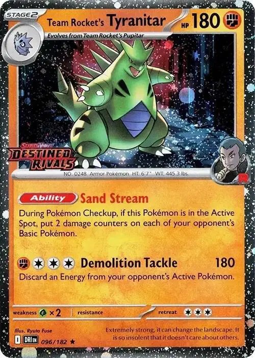Team Rocket's Tyranitar (Prerelease) — Scarlet & Violet Promo 096/182