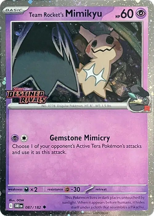 Team Rocket's Mimikyu (Prerelease) — Scarlet & Violet Promo 087/182