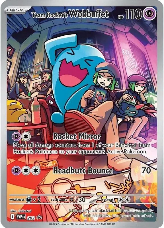 Team Rocket's Wobbuffet — Scarlet & Violet Promo 203