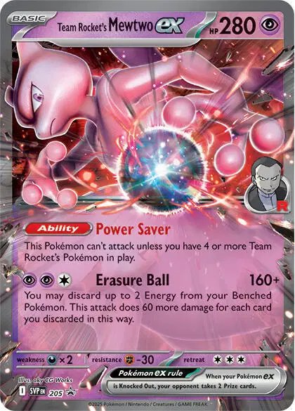 Team Rocket's Mewtwo ex — Scarlet & Violet Promo 205