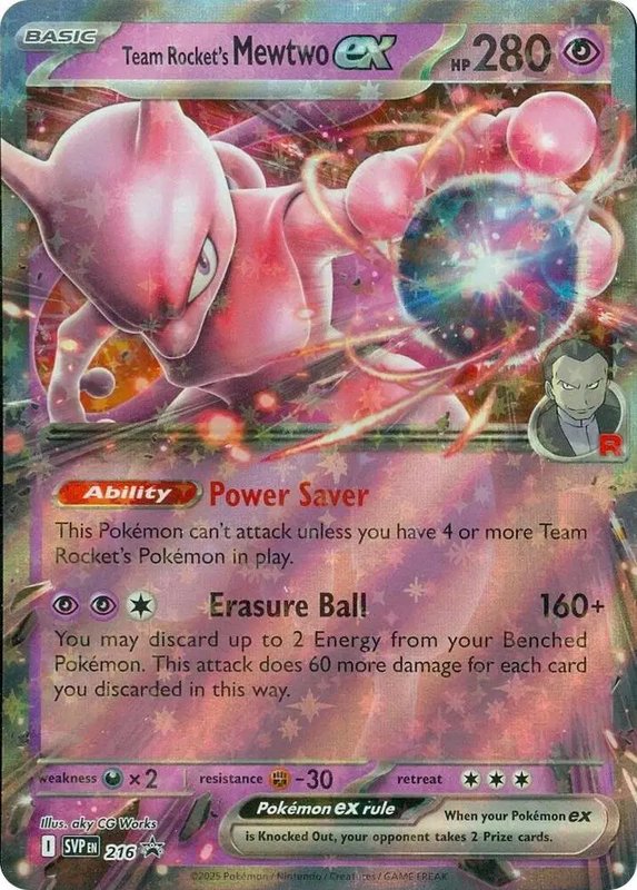 Team Rocket's Mewtwo ex - 216 — Scarlet & Violet Promo 216