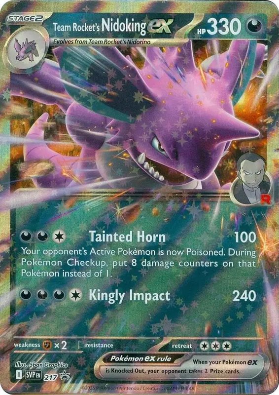 Team Rocket's Nidoking ex - 217 — Scarlet & Violet Promo 217