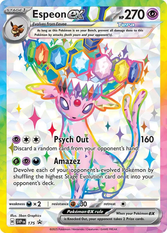 Espeon ex - 175 — Scarlet & Violet Promo SVP 175