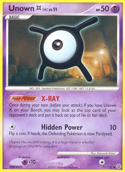 Unown [X] — Secret Wonders 71