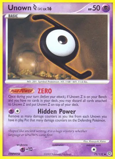 Unown [Z] — Secret Wonders 72