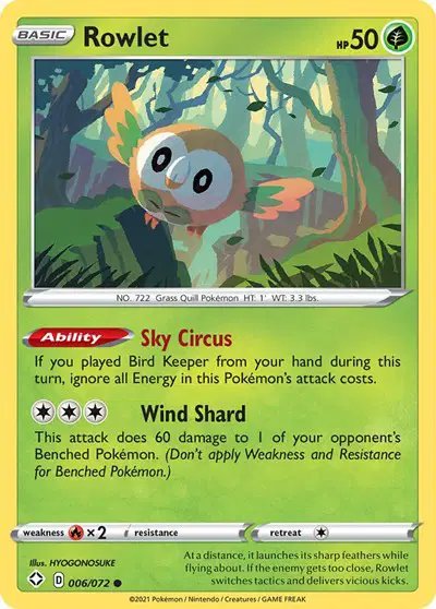 Rowlet — Shining Fates 006/072