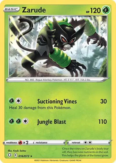 Zarude — Shining Fates 016/072