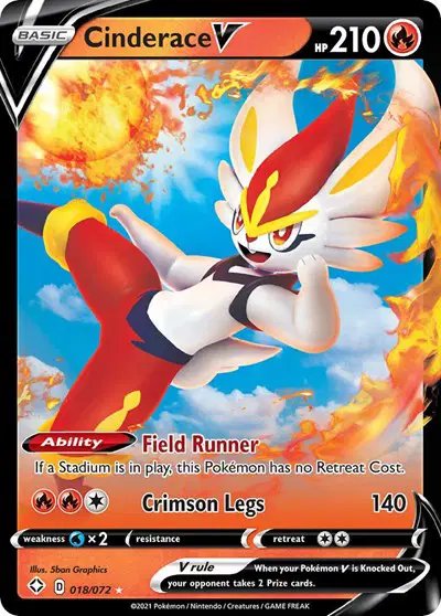 Cinderace V — Shining Fates 018/072
