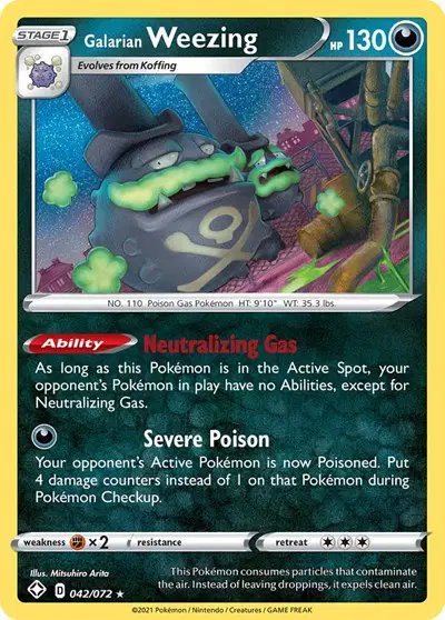Galarian Weezing — Shining Fates 042/072