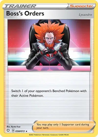 Boss's Orders — Shining Fates 058/072