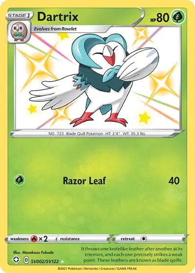 Dartrix — Shining Fates: Shiny Vault SV002/SV122