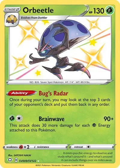 Orbeetle — Shining Fates: Shiny Vault SV009/SV122