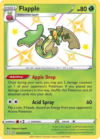Flapple — Shining Fates: Shiny Vault SV013/SV122