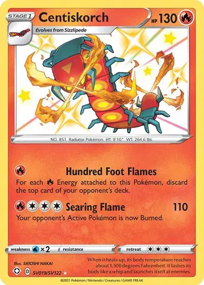 Centiskorch — Shining Fates: Shiny Vault SV019/SV122