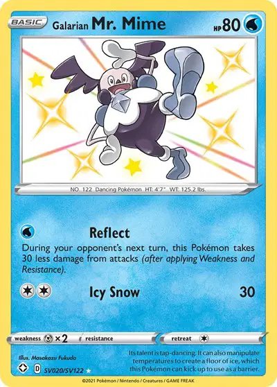 Galarian Mr. Mime — Shining Fates: Shiny Vault SV020/SV122