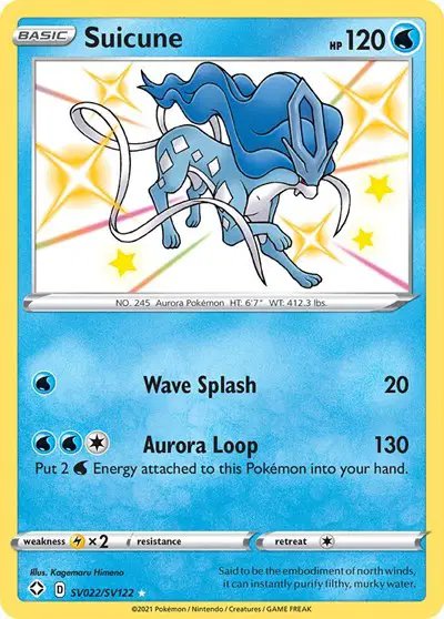 Suicune — Shining Fates: Shiny Vault SV022/SV122