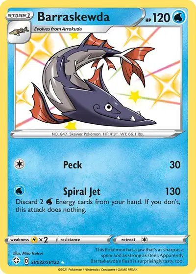 Barraskewda — Shining Fates: Shiny Vault SV032/SV122