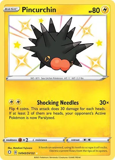 Pincurchin — Shining Fates: Shiny Vault SV043/SV122