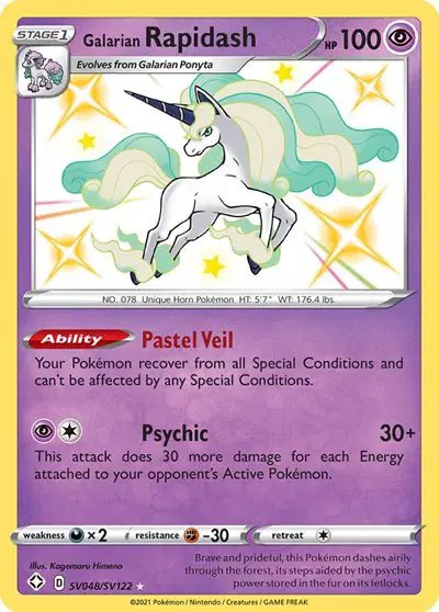 Galarian Rapidash — Shining Fates: Shiny Vault SV048/SV122