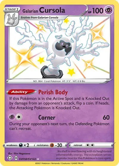 Galarian Cursola — Shining Fates: Shiny Vault SV050/SV122