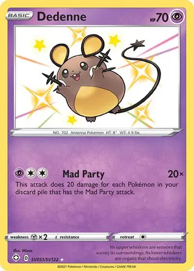 Dedenne — Shining Fates: Shiny Vault SV051/SV122
