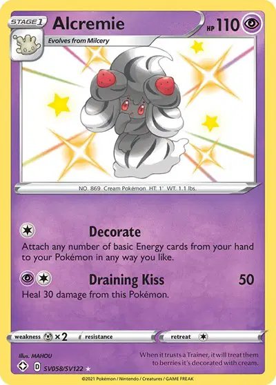 Alcremie — Shining Fates: Shiny Vault SV058/SV122