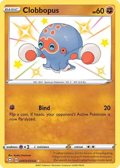 Clobbopus — Shining Fates: Shiny Vault SV072/SV122