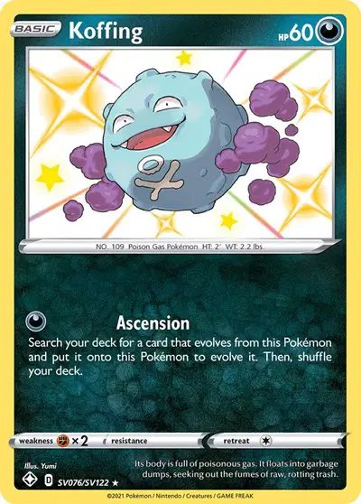 Koffing — Shining Fates: Shiny Vault SV076/SV122