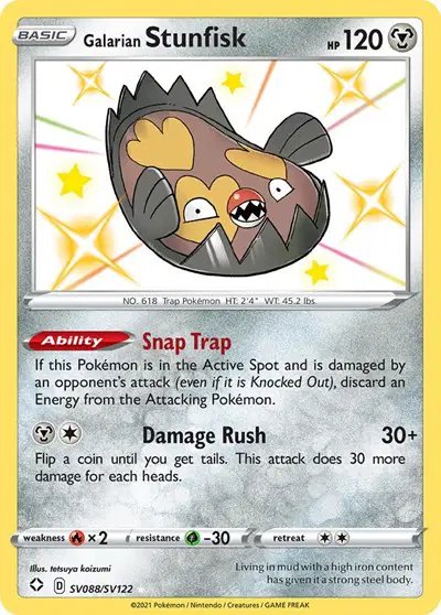 Galarian Stunfisk — Shining Fates: Shiny Vault SV088/SV122