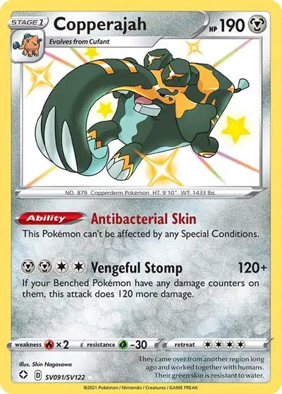 Copperajah — Shining Fates: Shiny Vault SV091/SV122