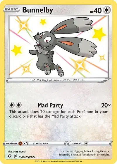 Bunnelby — Shining Fates: Shiny Vault SV097/SV122