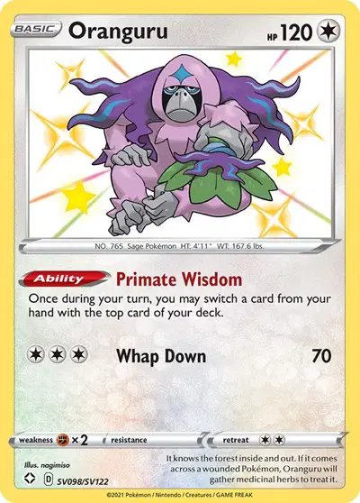Oranguru — Shining Fates: Shiny Vault SV098/SV122