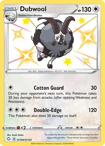 Dubwool — Shining Fates: Shiny Vault SV104/SV122