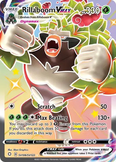 Rillaboom VMAX — Shining Fates: Shiny Vault SV106/SV122