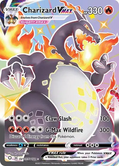 Charizard VMAX — Shining Fates: Shiny Vault SV107/SV122